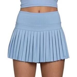 Goldhinge Skort Womens Small Blue Pleated Athletic Tennis Golf High Waist